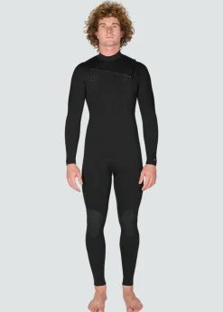 7 Seas 3-2 Full Chest Zip Wetsuit - Tonal Logos-Vissla Flash Sale