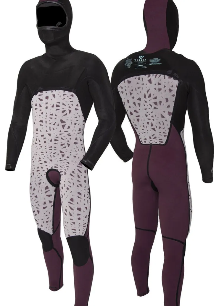 7 Seas 5-4-3 Full Hooded Chest Zip Wetsuit-Vissla Fashion