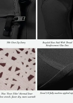 7 Seas 5-4-3 Full Hooded Chest Zip Wetsuit-Vissla Fashion