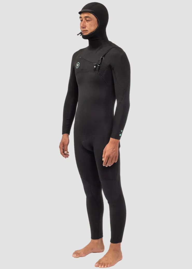 7 Seas 4-3 Full Hooded Chest Zip Wetsuit-Vissla Discount