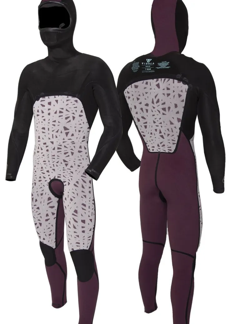 7 Seas 4-3 Full Hooded Chest Zip Wetsuit-Vissla Discount