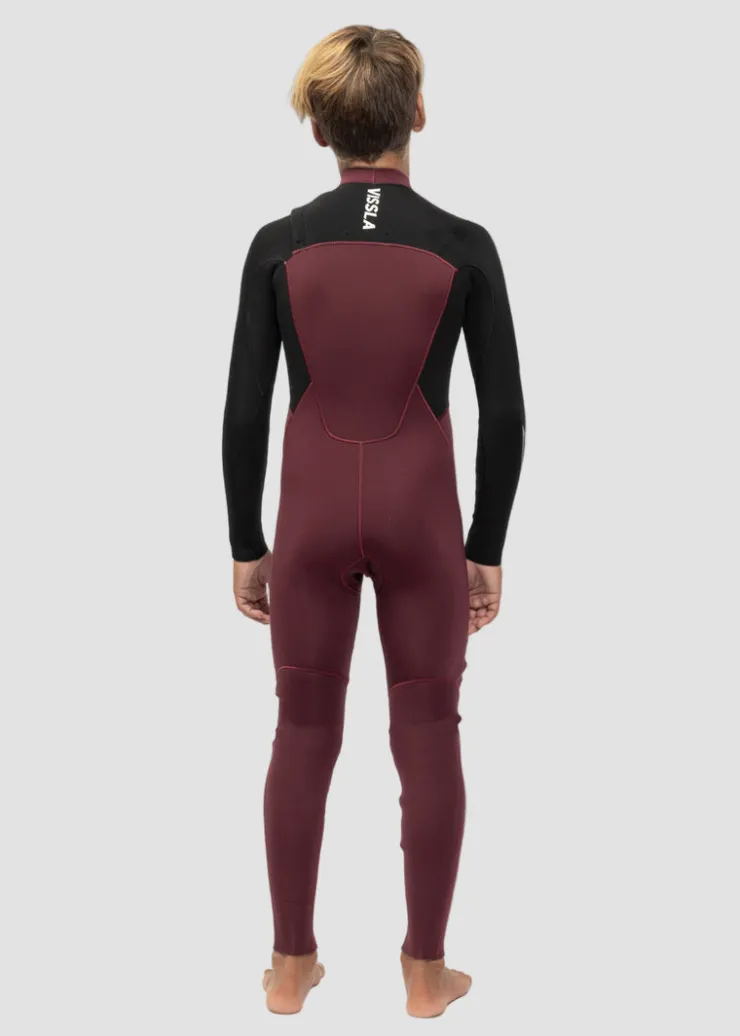 7 Seas Boys 4-3 Bolt Full Chest Zip Wetsuit-Vissla Cheap