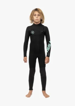 7 Seas Boys 4-3 Full Chest Zip Wetsuit-Vissla Fashion