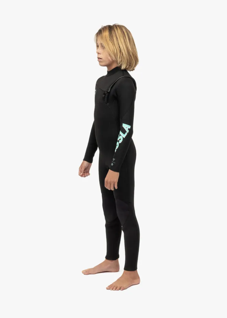 7 Seas Boys 3-2 Full Chest Zip Wetsuit-Vissla Hot