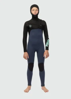 7 Seas Boys 5-4-3 Full Hooded Chest Zip Wetsuit-Vissla Cheap