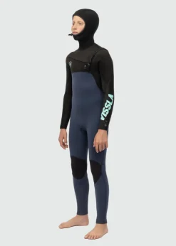 7 Seas Boys 5-4-3 Full Hooded Chest Zip Wetsuit-Vissla Cheap