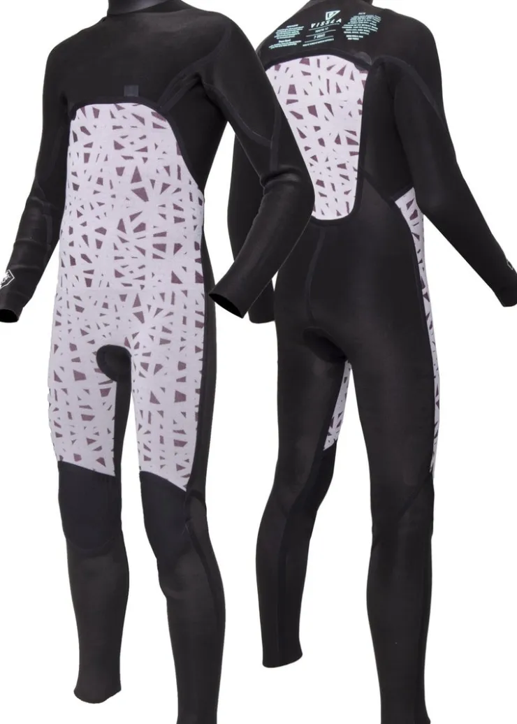 7 Seas Boys 4-3 Warbird Full Chest Zip Wetsuit-Vissla Online