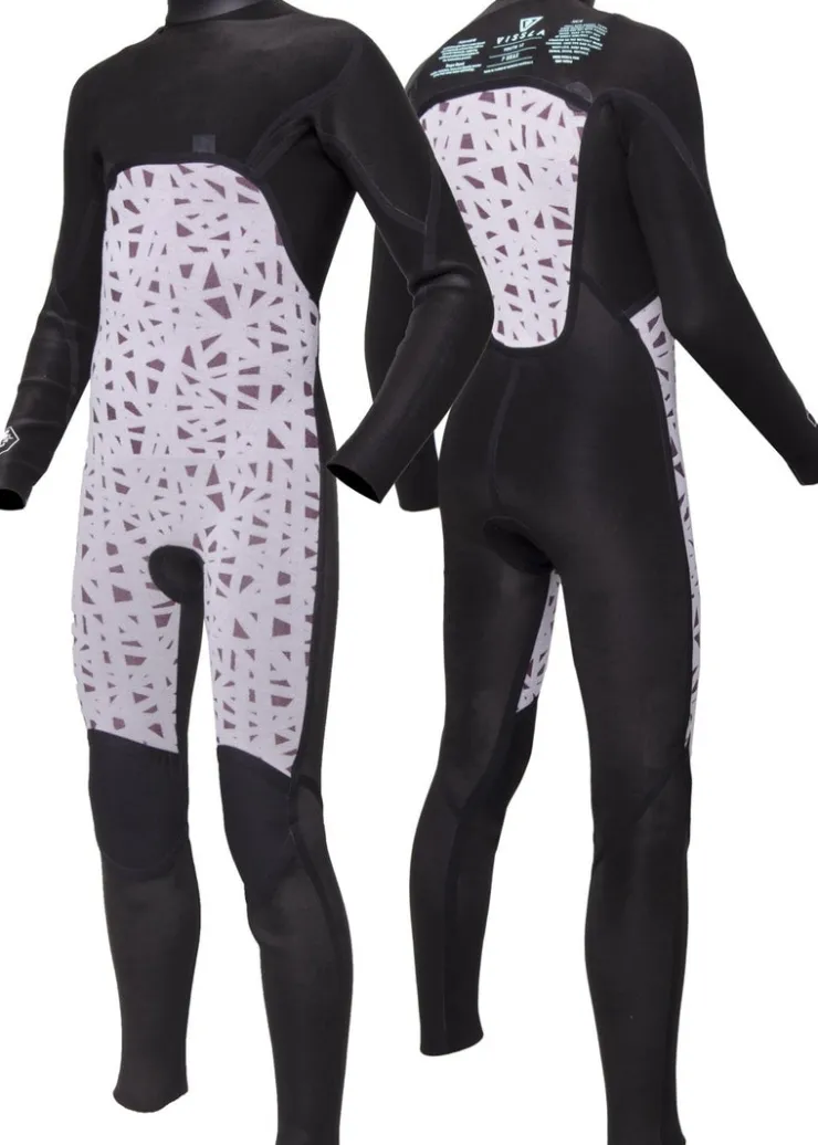 7 Seas Boys Raditude 3-2 Full Chest Zip Wetsuit-Vissla Hot