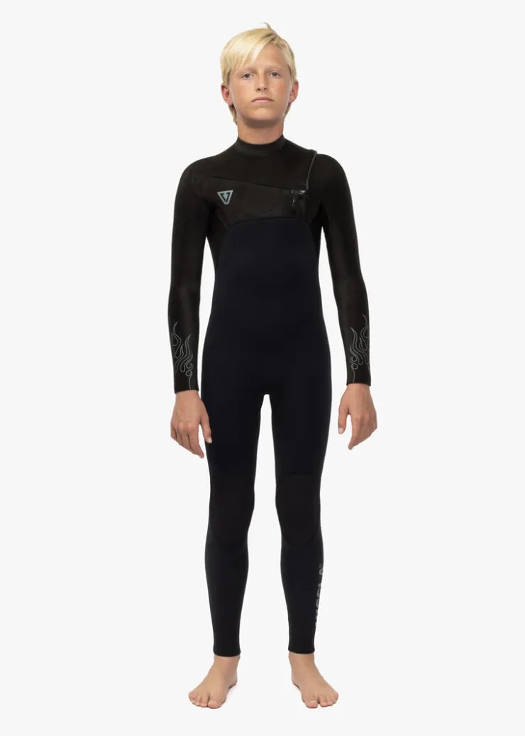 High Seas Boys Fire 3-2 Full Chest Zip Wetsuit-Vissla Online