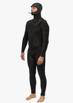 High Seas II 4-3 Full Hooded Chest Zip Wetsuit-Vissla New