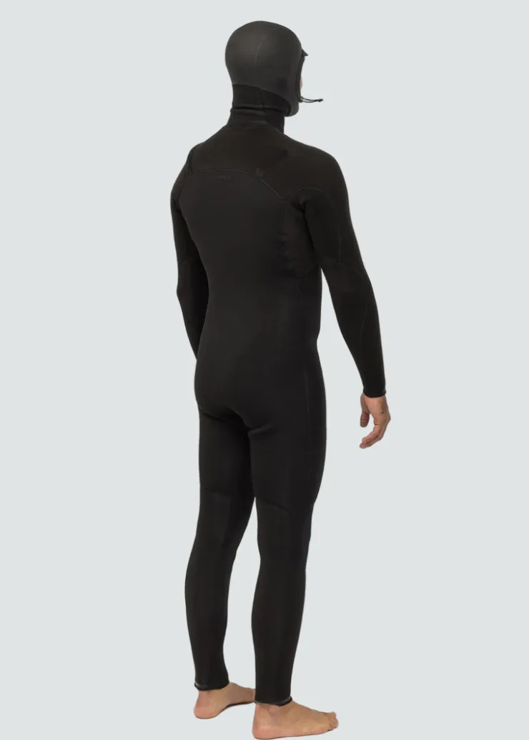High Seas II 4-3 Full Hooded Chest Zip Wetsuit-Vissla New