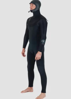 New Seas 5-4 Hooded U-Zip Wetsuit-Vissla Cheap