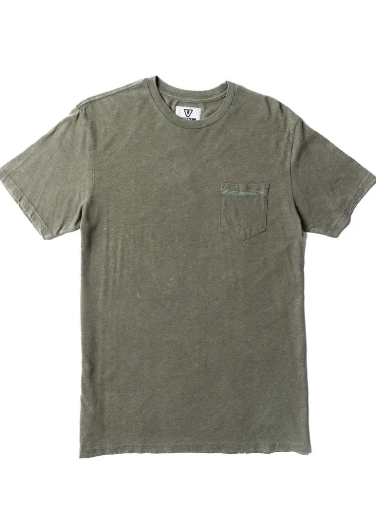 Solid Sets Boys Short Sleeve Pocket Tee-Vissla Fashion