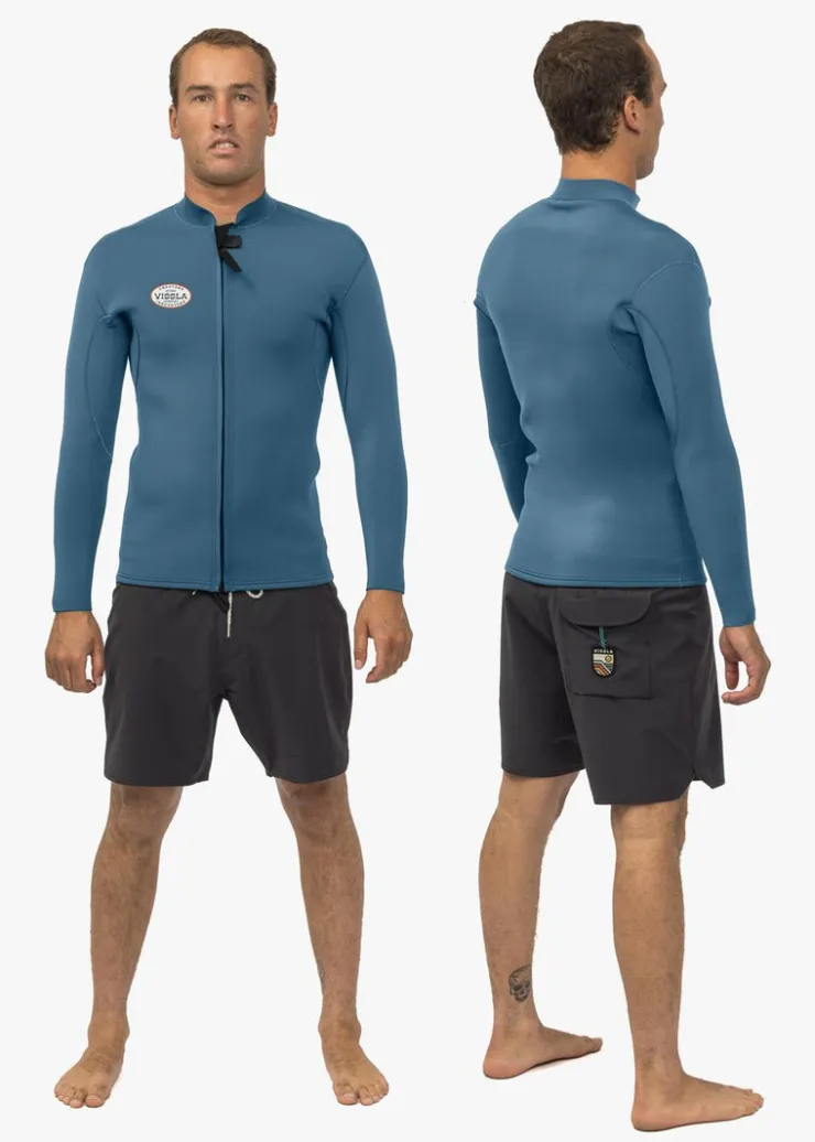 Solid Sets 2Mm Front Zip Wetsuit Jacket-Vissla Store