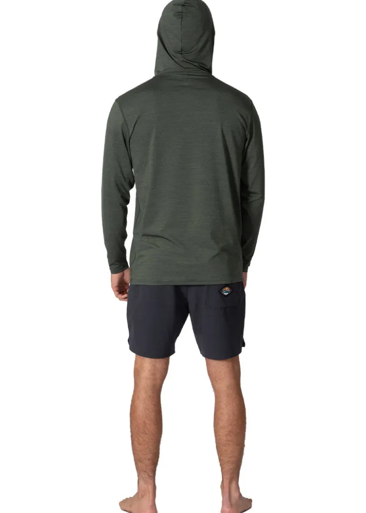 Twisted Eco Hooded Long Sleeve Sun Shirt-Vissla Best