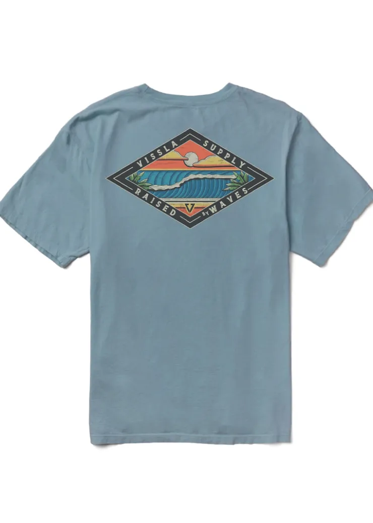Wave Chasers Premium Organic Pocket Tee-Vissla Discount